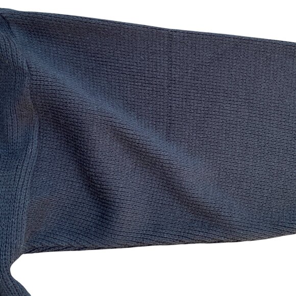 Vintage Van Heusen Mens Argyle Cardigan Sz L Black Button Academia Grandpa - Picture 11 of 11